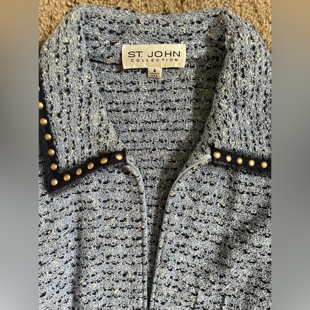 St John size 4 blue blazer